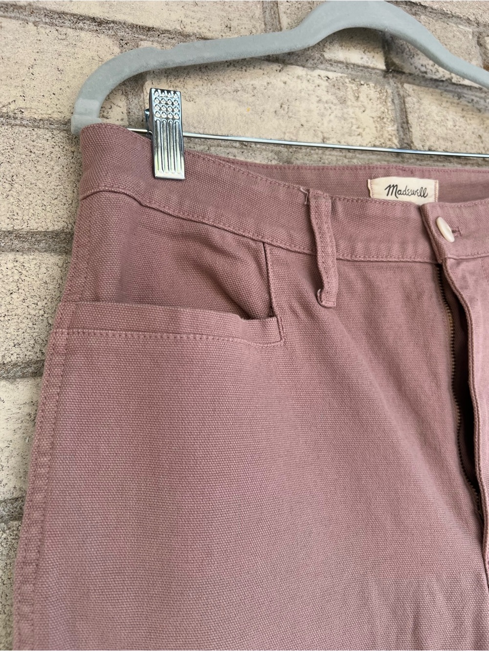 NWOT Madewell Slim Emmett Tapered Pants 30 Vintage Petal (A) - Picture 8 of 13